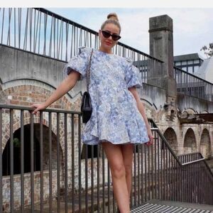 Day and moon- Floral Purple #1